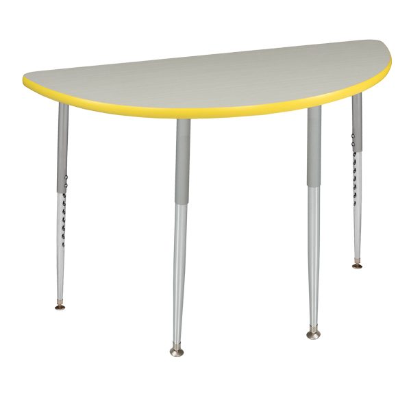 Academy Furniture. Berries® Horseshoe Activity Table - 66 X 60, Mobile -  Gray/Yellow/Gray